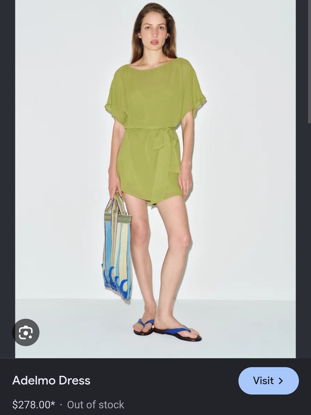 Adelmo Dress NWT Green Batwing Dress